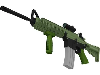 M4A1 3D Model preview