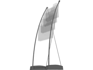 Enara Brochure Holder 3D Model preview