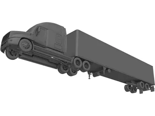 Freightliner Cascadia 3D Model preview
