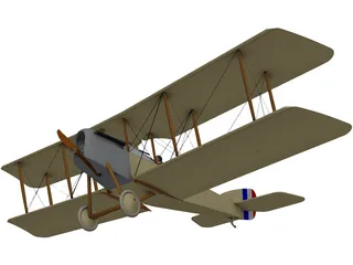 Martinsyde G.100 Elephant 3D Model preview
