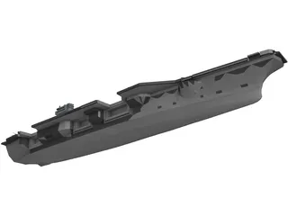 USS Aircraft Carrier 3D Model preview