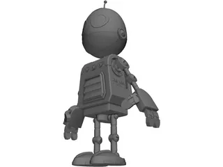 Clank Robot Pet 3D Model preview