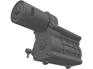 Tamiya Gear Box 3D Model preview