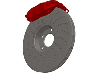 Brembo Disk Brake 3D Model preview