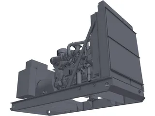 Caterpillar C15 Generator Set 3D Model preview