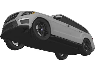 Mercedes-Benz GL 63 AMG (2012) 3D Model preview