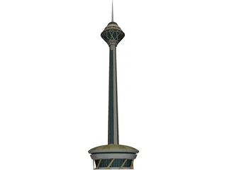 Tehran Milad Tower 3D Model preview