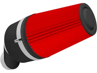 Marine Cone Air Filter 3D Model preview