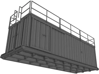 Oil Rig Store 3D Model preview