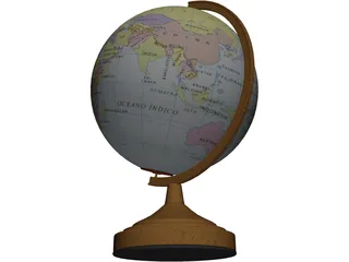 Globe 3D Model preview