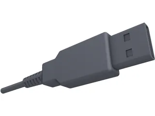 USB Port Connector 3D Model preview