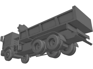 Dump Truck 3D Model preview