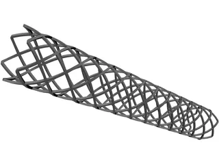 Vascular Stent 3D Model preview