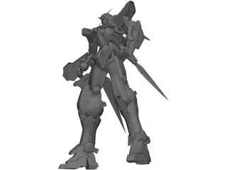 Gundam EXIA 3D Model preview