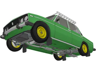 VAZ 2106 3D Model preview