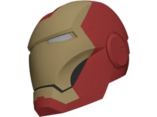 Iron Man Helmet 3D Model preview