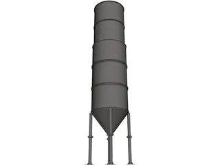 Silo 3D Model preview