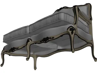 Sofa Classic 3D Model preview