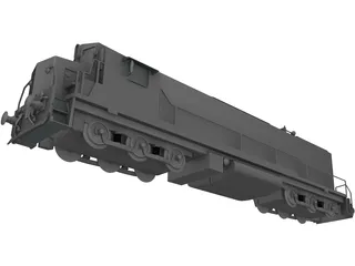 Train SD4 3D Model preview