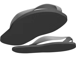 Slippers 3D Model preview