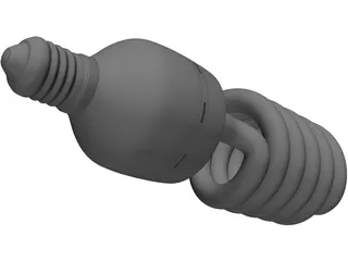 Lightbulb CFL 3D Model preview