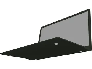 Notebook Samsung 3D Model preview