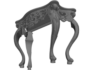 Console Mirror 3D Model preview