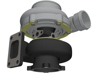 Garrett GT3582 Turbo 3D Model preview