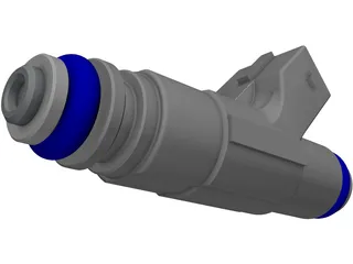 Bosch Fuel Injector 3D Model preview