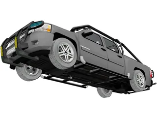 Chevrolet Silverado Crewcab (2007) 3D Model preview