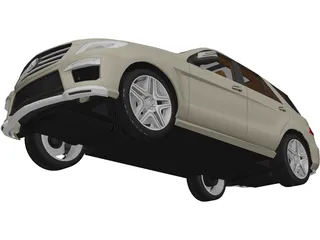 Mercedes-Benz ML63 AMG (2012) 3D Model preview