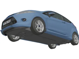 Ford Fiesta Zetec S (2009) 3D Model preview
