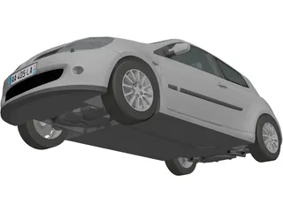 Renaul Clio RS (2007) 3D Model preview