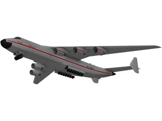 Antonov An 225 Airplane 3D Model preview