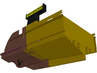 Yacht Engine Exhaust Arrangement 3D Model preview