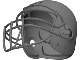 Football Helmet 3D Model preview