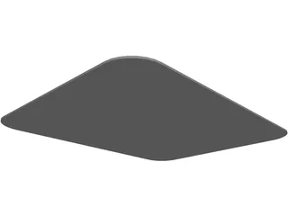 Wireless Mouse 3500 3D Model preview