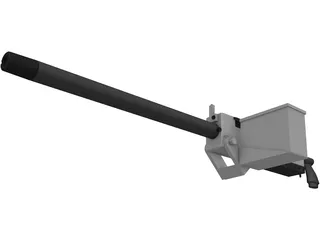 Browning M1919 3D Model preview