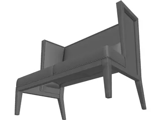 Jovello Loveseat 3D Model preview