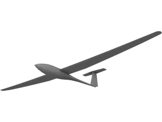 DG300 Glider 3D Model preview