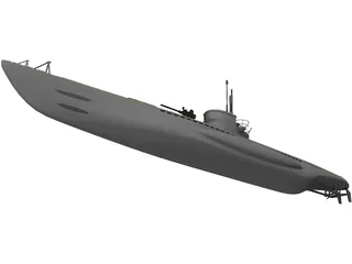 U-Boat Generic 3D Model preview