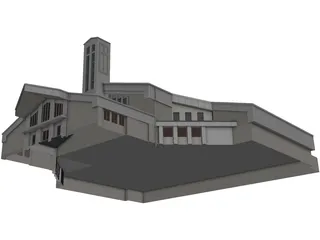 Church St.Pauls Lutheran 3D Model preview