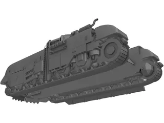 Mobile Roadblock 3D Model preview