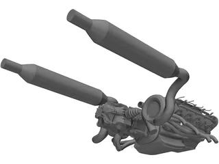 Engine 3D Model preview