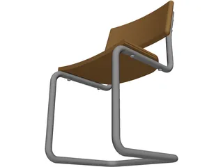 Chair Cantilever 3D Model preview
