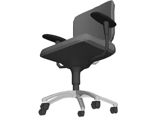 Chair Tria Secretary 3D Model preview