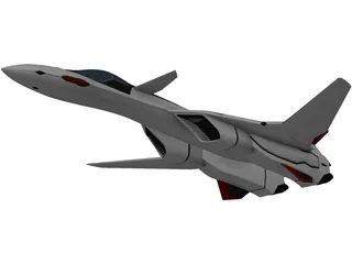 YF-19 Excalibur 3D Model preview