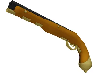 Pistol Dueling 3D Model preview