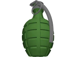 Grenade Pineapple 3D Model preview