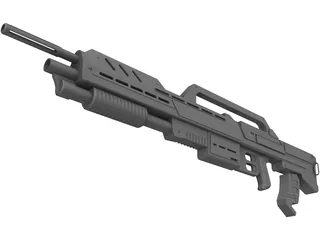 Morita Assault Rifle 3D Model preview